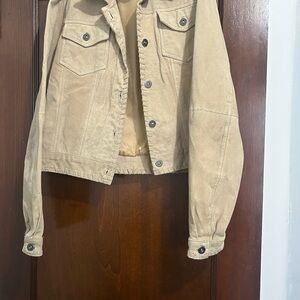 Arizona Jean Company Beige Leather Jacket